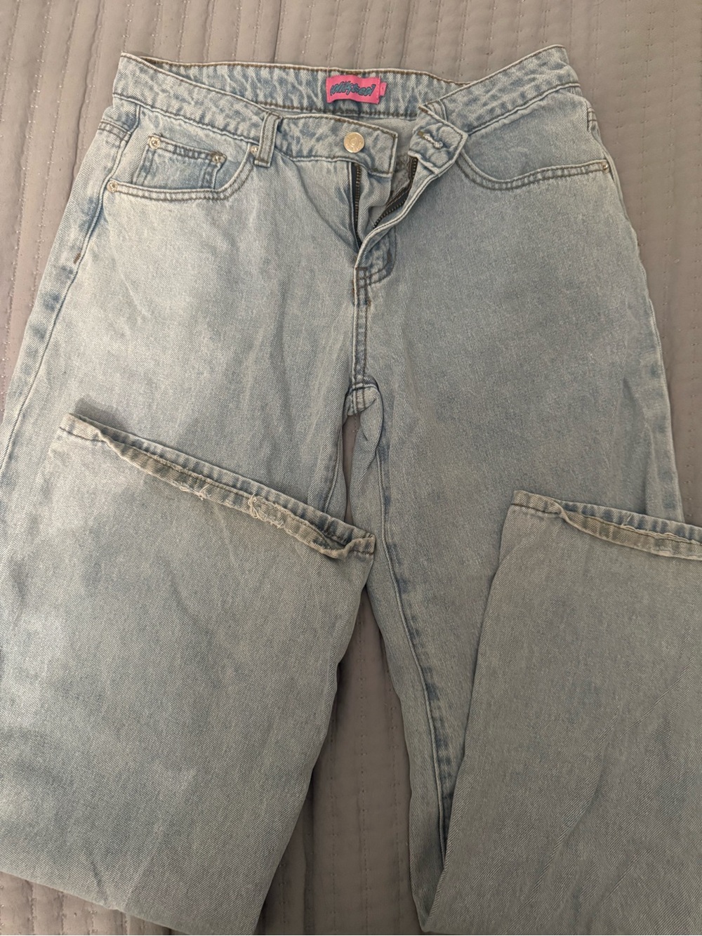 Edikted Light Blue Straight Leg Women’s Jeans